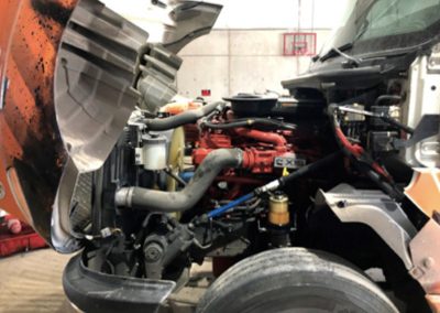 this image shows truck engine repair in Duluth, MN